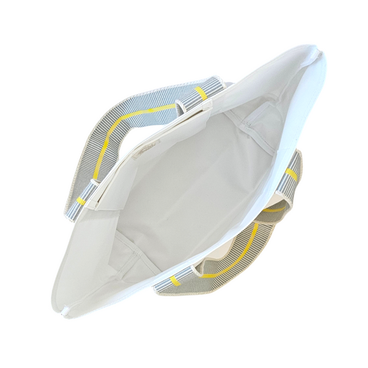 grey blue 2 cabana tote