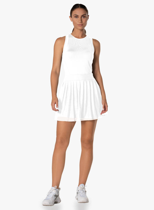 Women's Next Level Tennis Dress with Neon Zipper