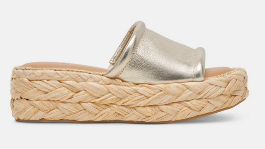 Chavi Metallic Wedge Sandal