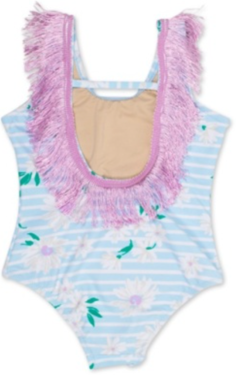 Fringe Back Daisy One Piece
