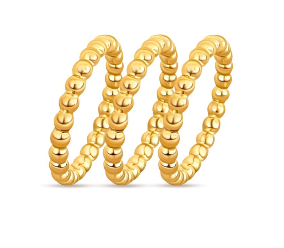 Lucia Beaded Triple Ring