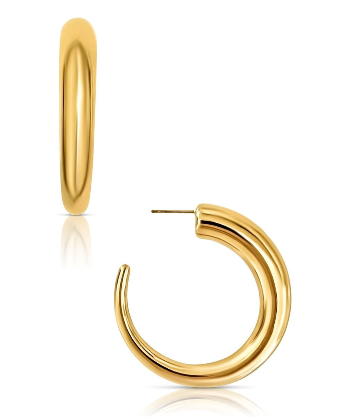 Ridley Oversized Tusk Hoop Earring