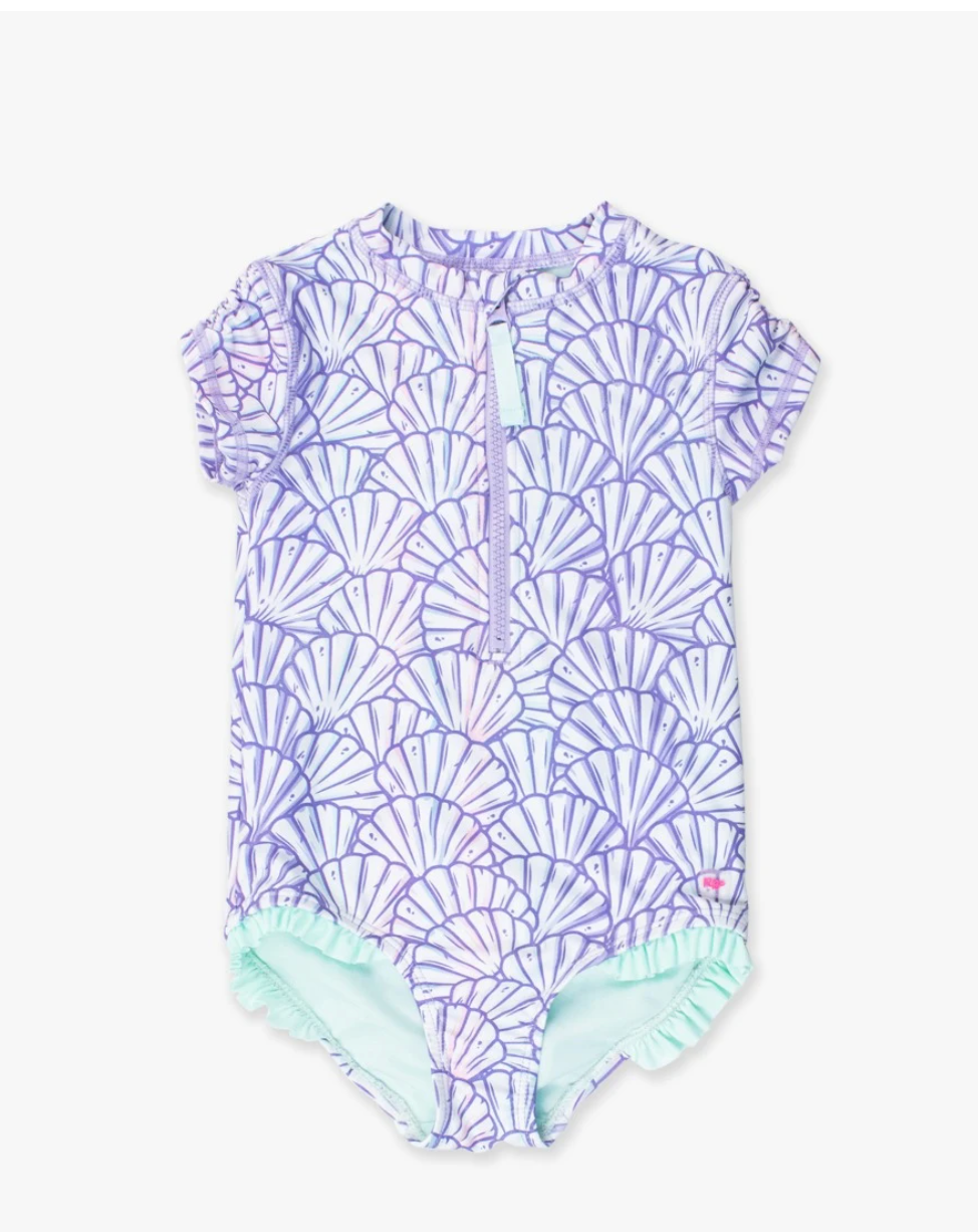 Girl's Short Sleeved Rash Guard