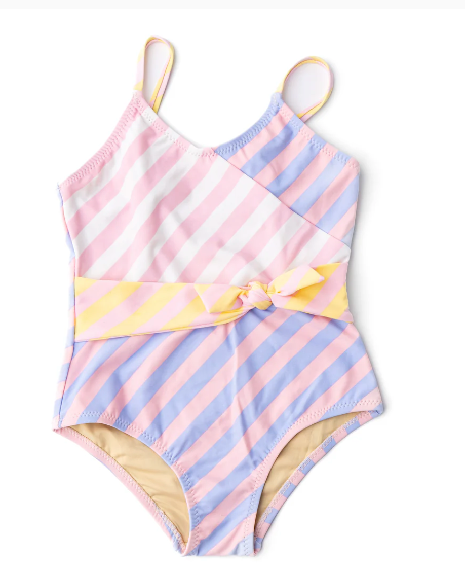 Pastel Wrap One Piece