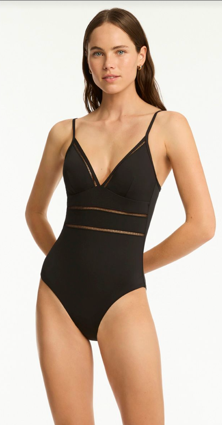 Cross Back Tri One Piece