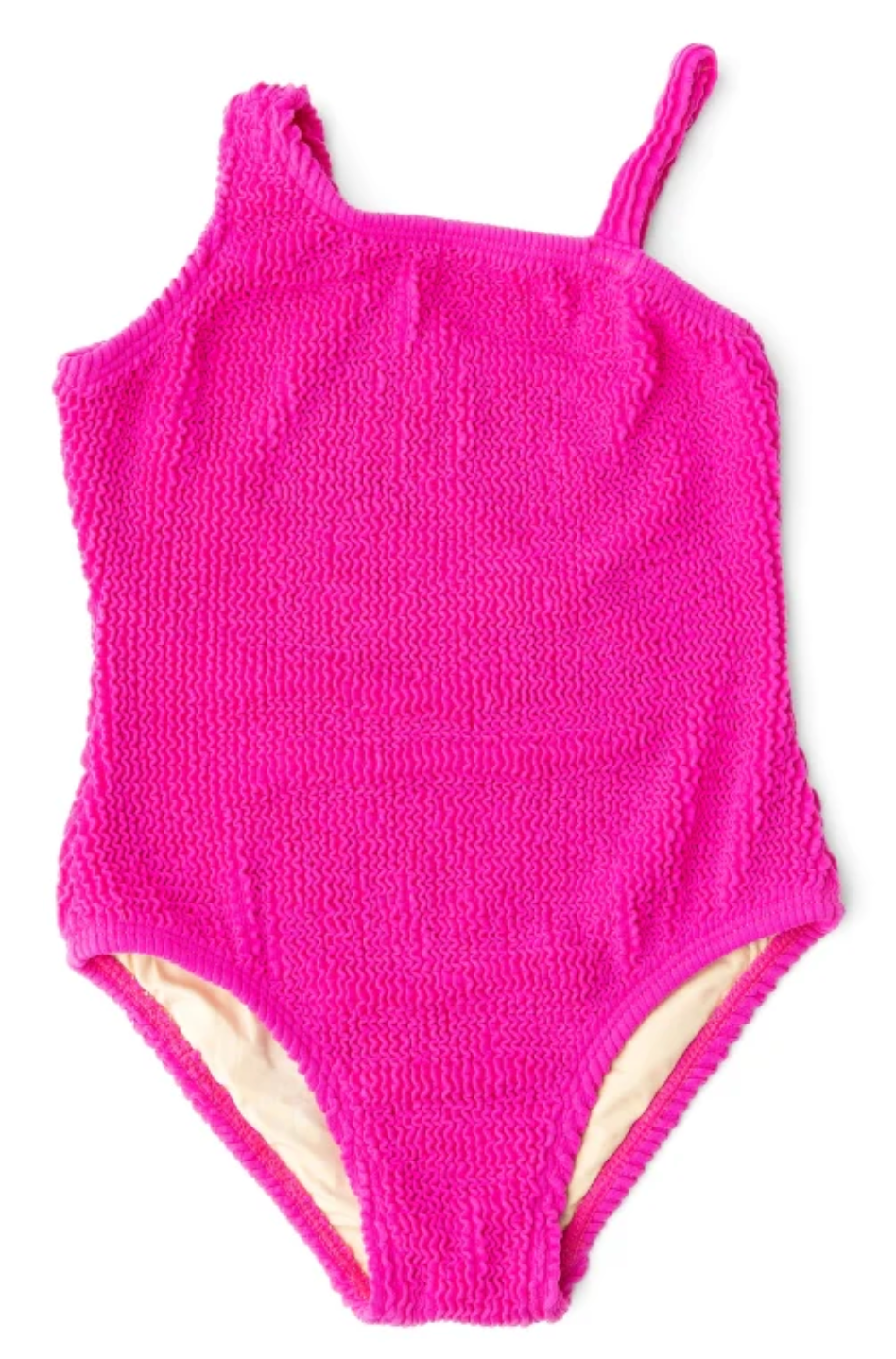 One Shoulder Crinkle One Piece