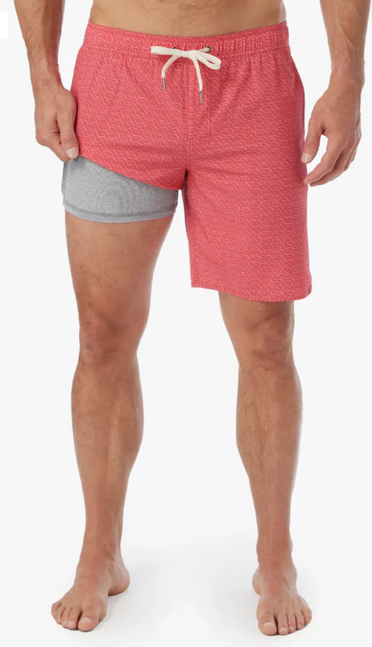 Red Twisted Waves Anchor Trunk