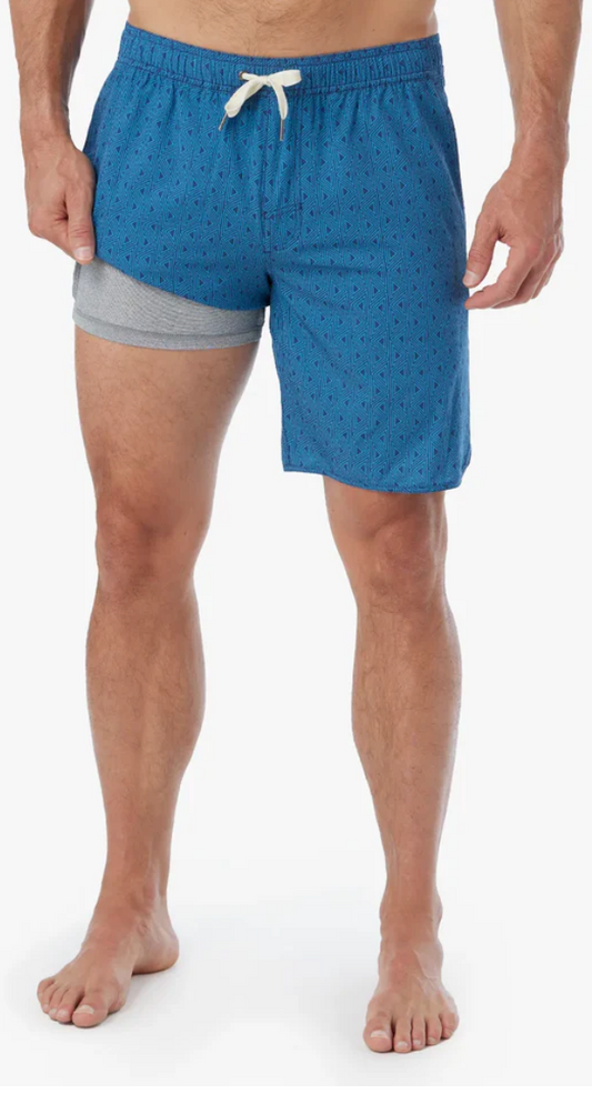 Electric Blue Geo Anchor Trunk