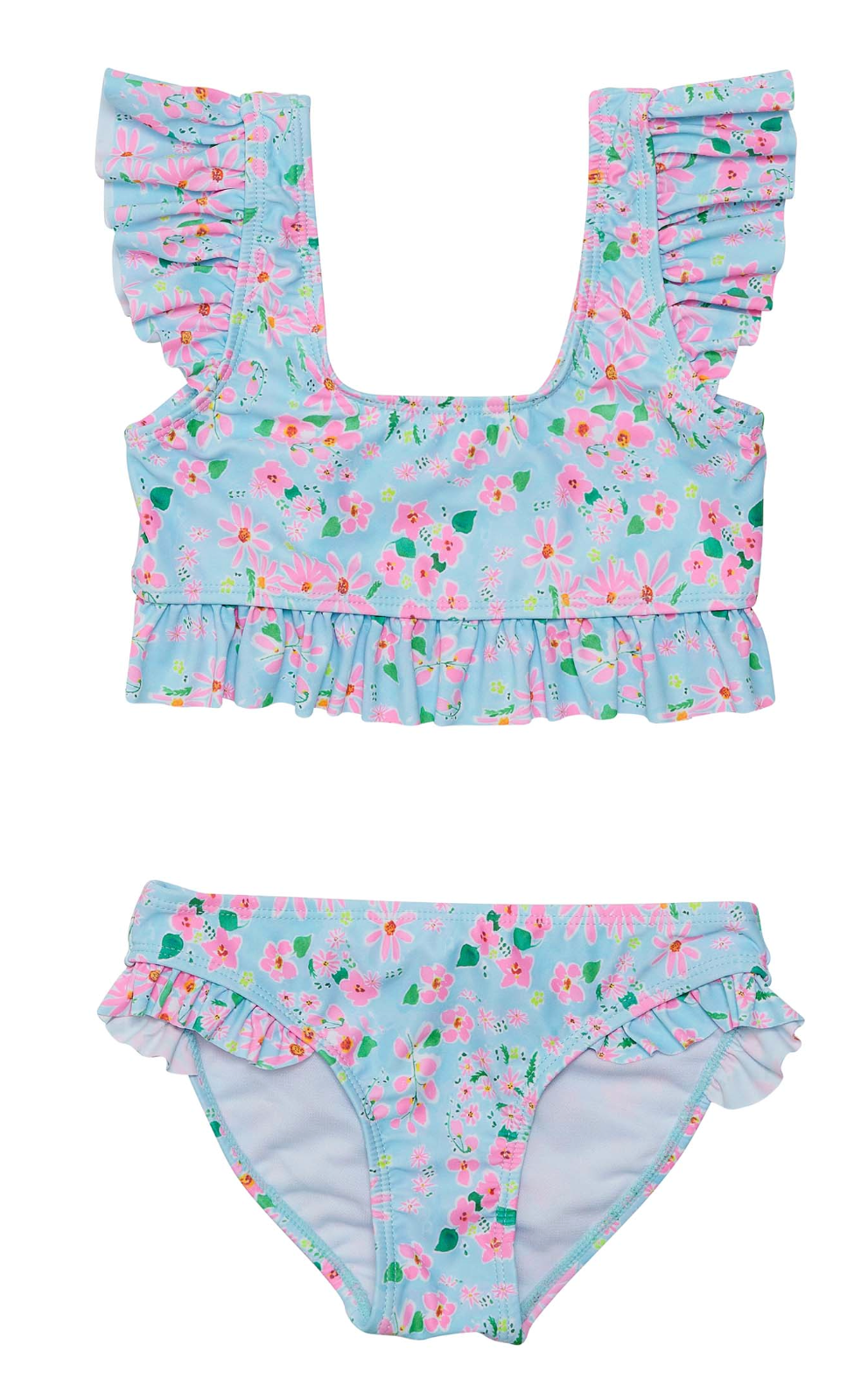 Daisy Chain Frilled Crop Bikini