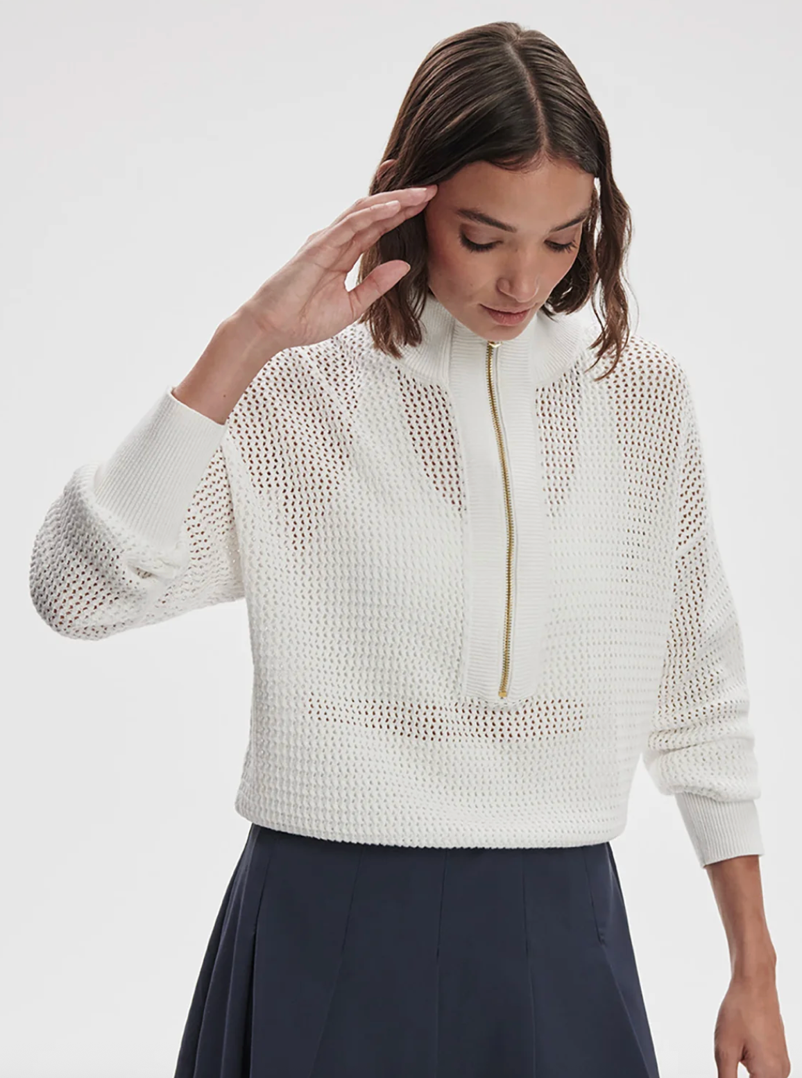 Aurora Half Zip Knit