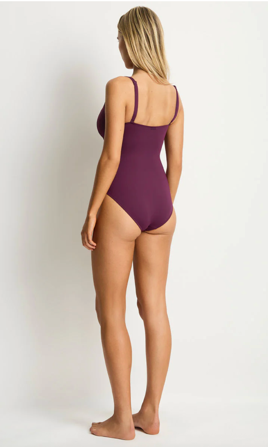 Scalloped Square Neck One Piece