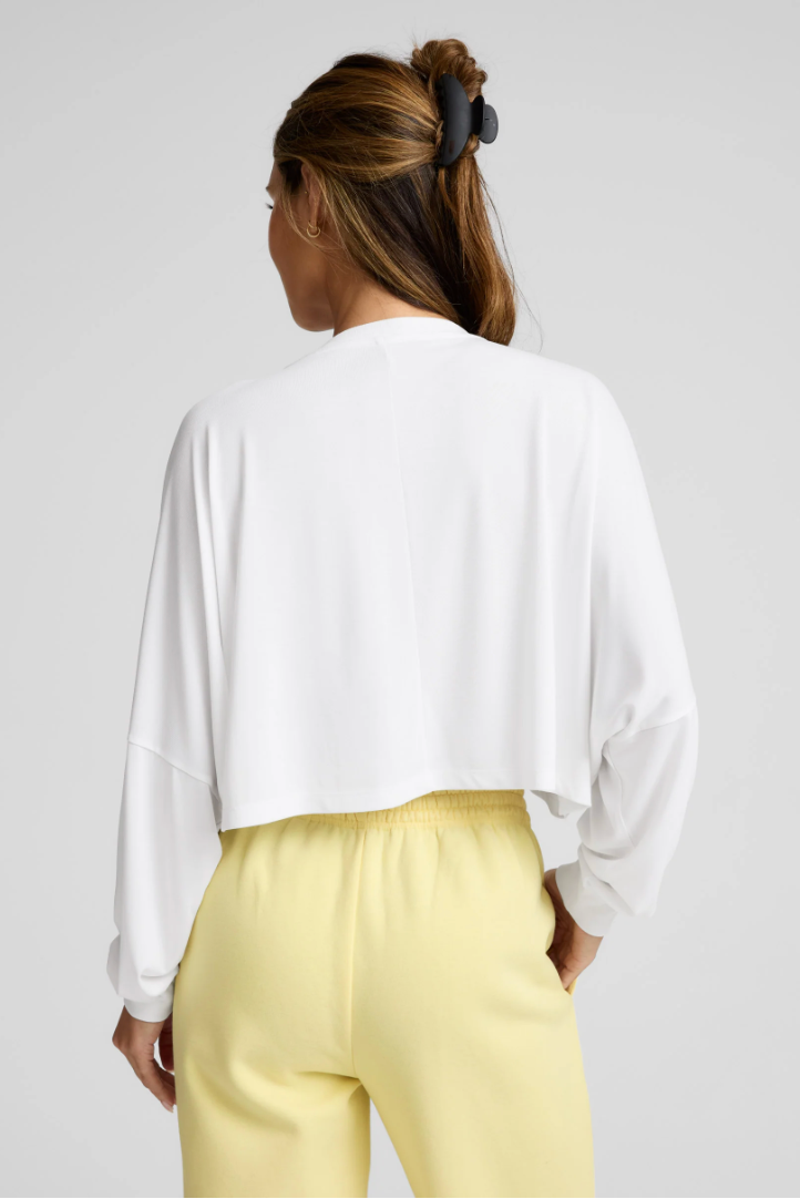 Studio Luxe Cropped Long Sleeve Tee