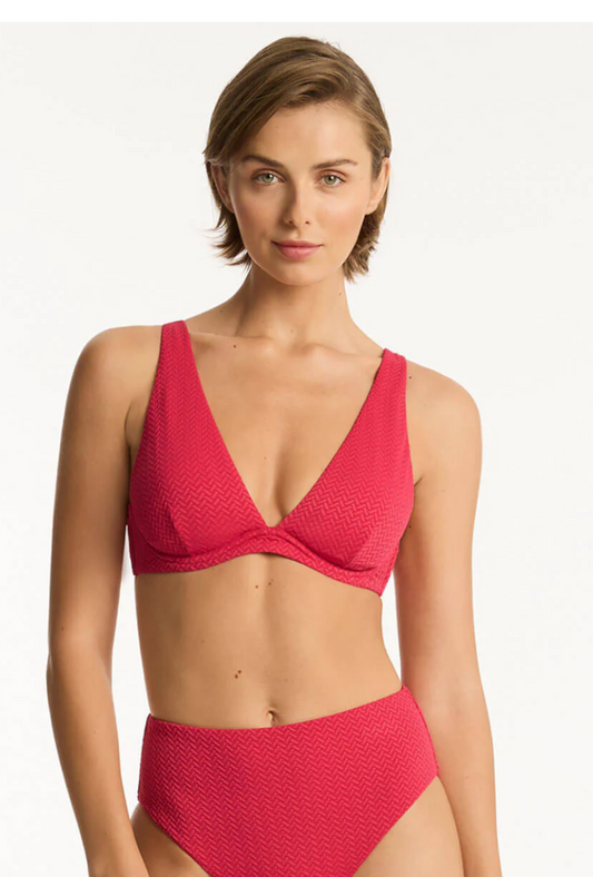 honeycomb longline underwire bra