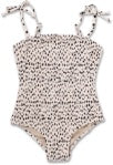 smocked 1pc - dalmation leopard