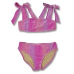 shimmer bunny tie bikini - pink ombre