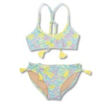 crochet trim tie back 1pc - watercolor floral