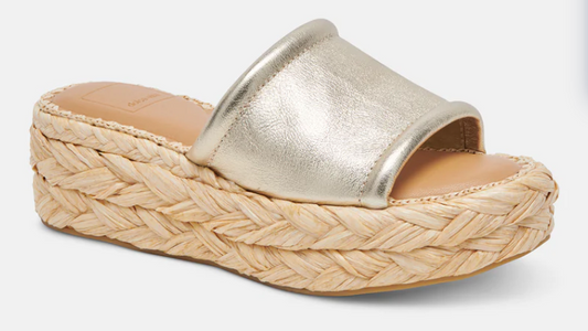 Chavi Metallic Wedge Sandal