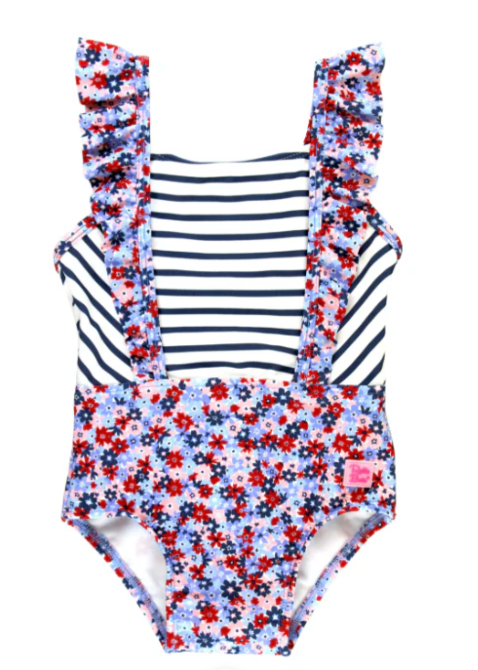 Red White and Bloom One Piece