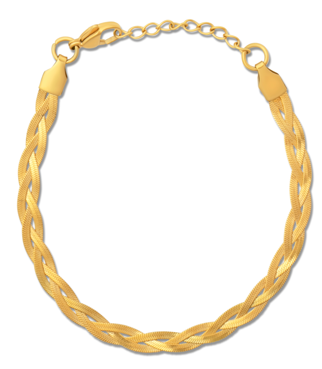 Vesna Braided Herringbone Chain Bracelet