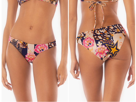 Patchwork Rose Flirt Bikini Bottom