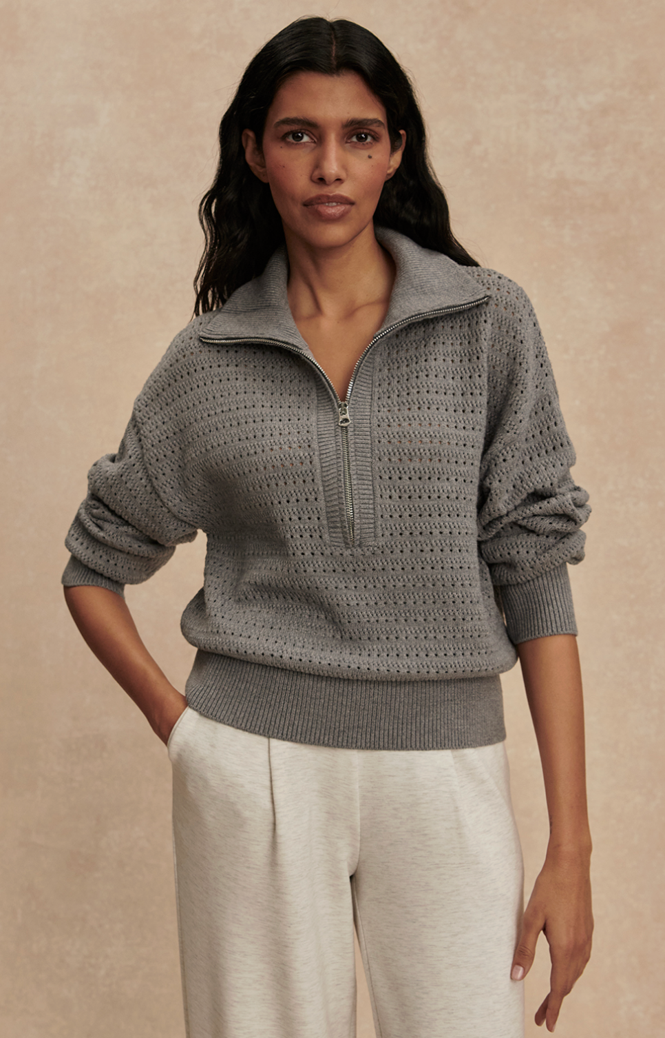 Darla Half Zip Knit
