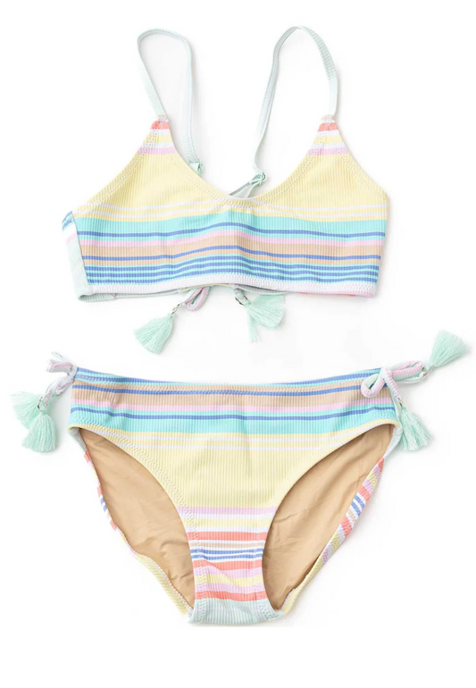 Surfer Stripe Tie Back 2 Piece