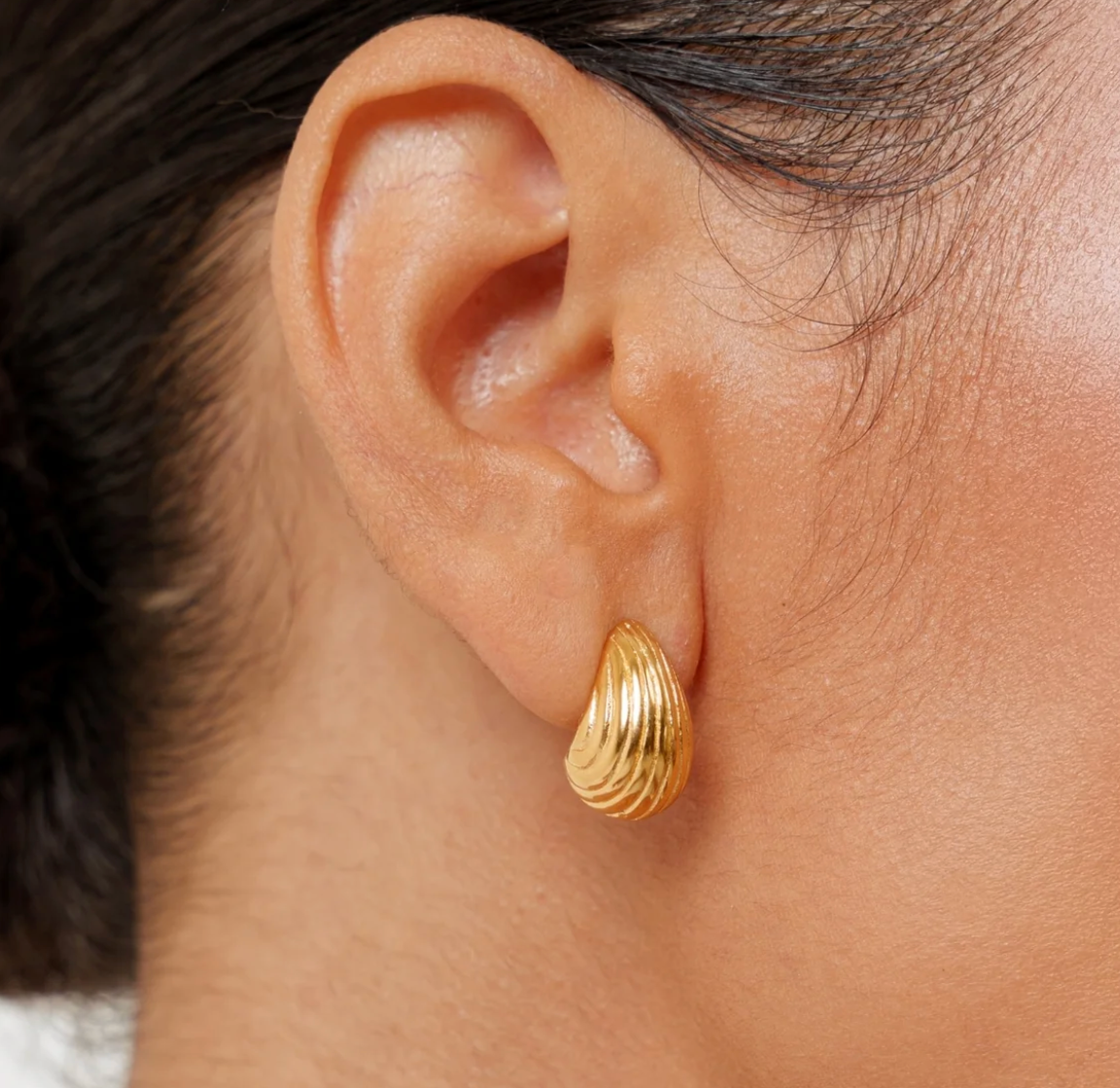 Ridged Earrings