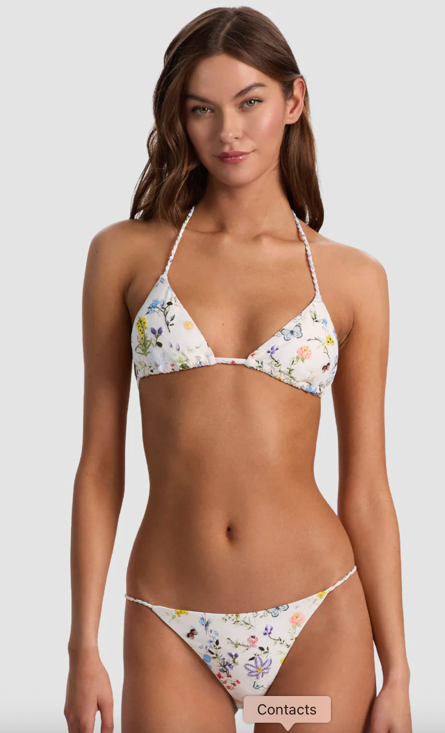 Embroidered Tri Top