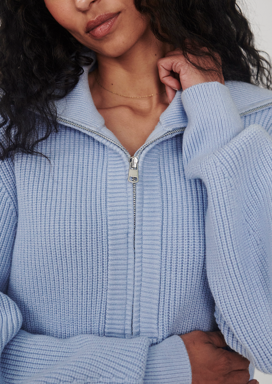 Maura Half Zip Knit Sweater