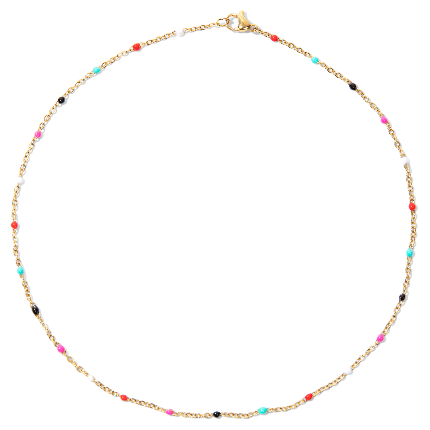 Ellie Vail - Gwen Colorful Dainty Resin Beaded Necklace