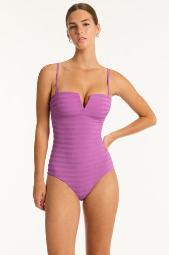 palisades  vee bandeau one piece